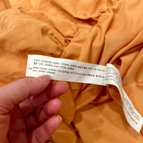 Zara Maxi Bubble Style Pleated Dress Lined Pockets Blogger Favorite Sz Small - Picture 10 of 11